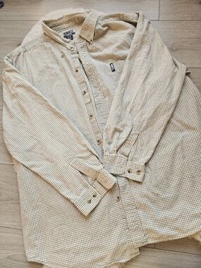 Chemise Request Jeans Vintage à Carreaux Beige/Brun - Taille 2XL
